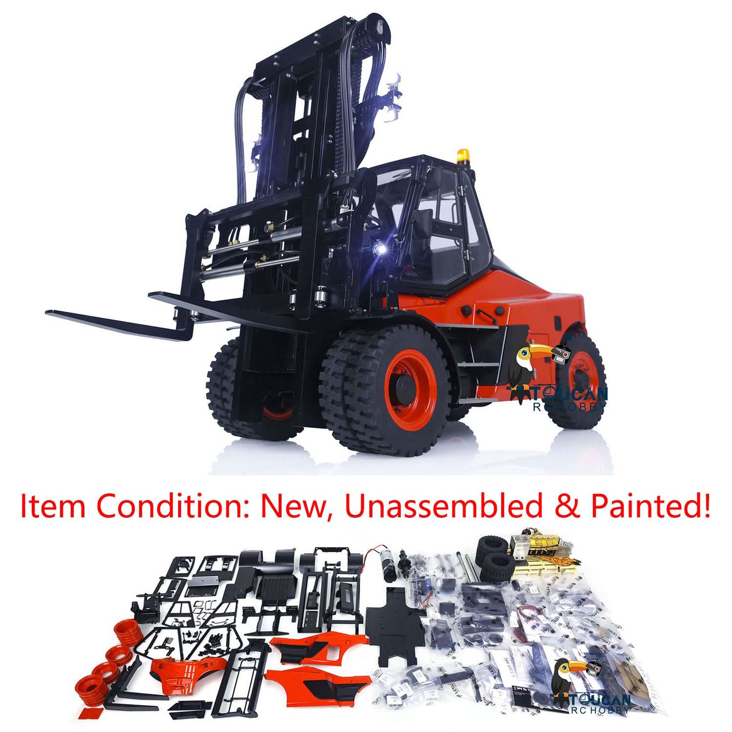 LESU 1/14 Aoue LD160S RC Unassembled Metal Hydraulic Forklift A0014