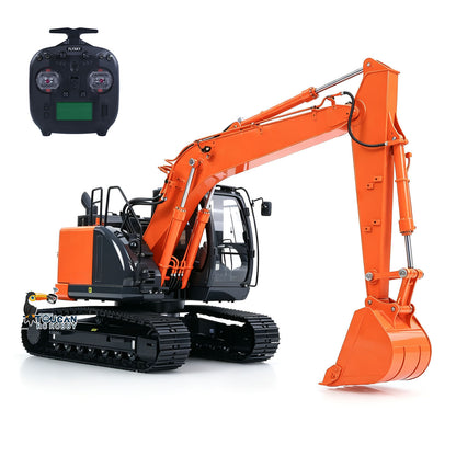 SFROG ZX135US LITE Metal Digger 1/14 RC Hydraulic Excavator 3CH Valve 3.5-4MPA Pump Manual Quick Coupler ST8 Radio Light Sound