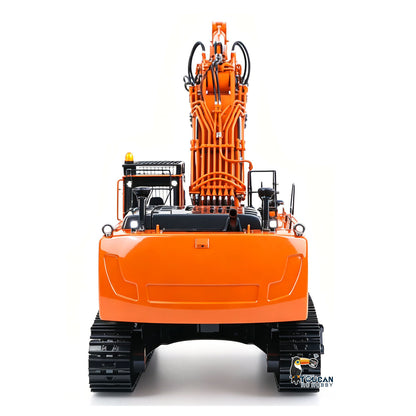 LESU 1/14 Metal RC Hydraulic Excavator LR956 7CH 3Arms Digger Quick Coupler Brushless Motor Radio Light Sound Smoke RTR