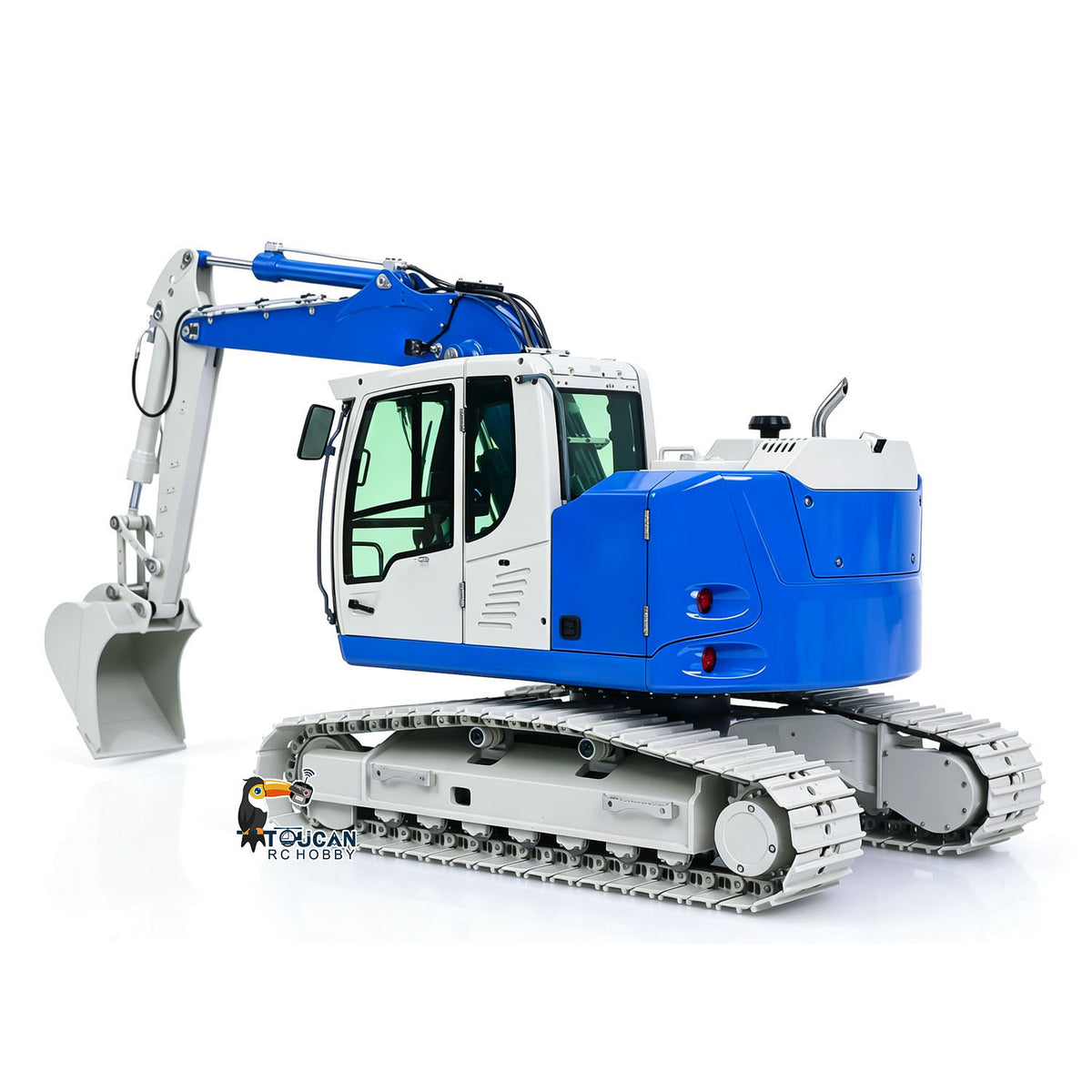 1/14 Metal 2Arms RC Hydraulic Tracked Excavator JDM-208 R920 Radio Control Digger Engineering Vehicle Sound System Battery