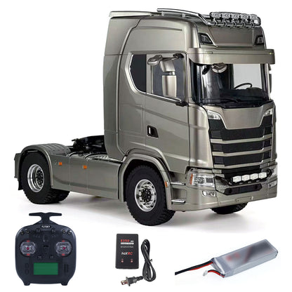 RTR 1/14 4x4 Radio Control Tractor Truck SC 770S for TAMIYA Axle Locks 2Speed Hobbywing 1060 ESC Metal Chassis Lorry Vehicle