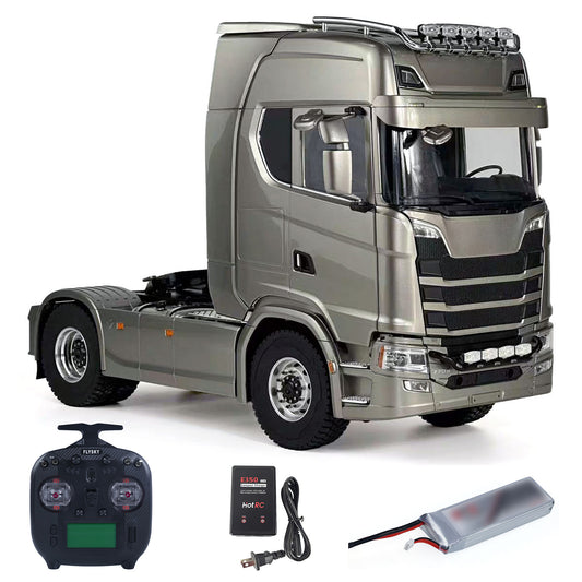 RTR 1/14 4x4 Radio Control Tractor Truck SC 770S for TAMIYA Axle Locks 2Speed Hobbywing 1060 ESC Metal Chassis Lorry Vehicle