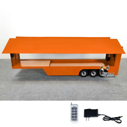 Metal 1/14 RC Mobile Stage Vehicles RC Roadshow Trailer Truck Model