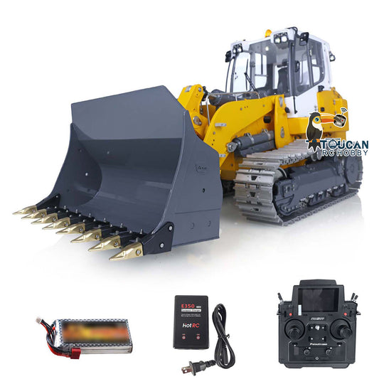 LESU 1/14 AOUE 636 Metal Hydraulic RC Tracked Loader B0015 W/ 2CH Valves