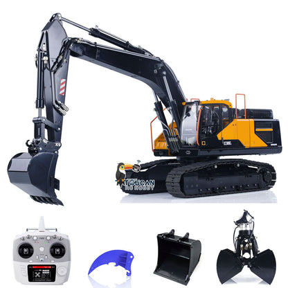 MTM 1/14 RC PNP EC380 3-Arms Metal Tracked Excavator Digger With Hydraulic Clamshell Bucket