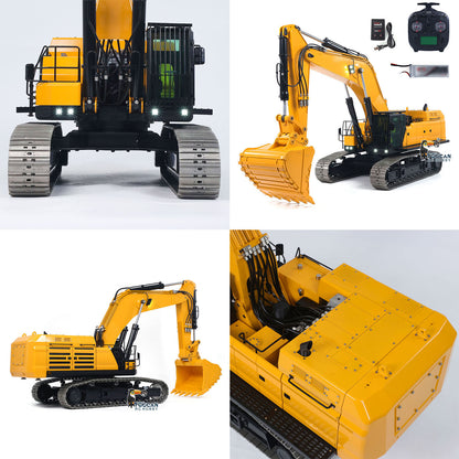 55KG Metal 1/14 RC Hydraulic Excavator 395F  Digger Dual Pump RTR Heavy Machine Flysky ST8 Radio Battery 6CH Valve