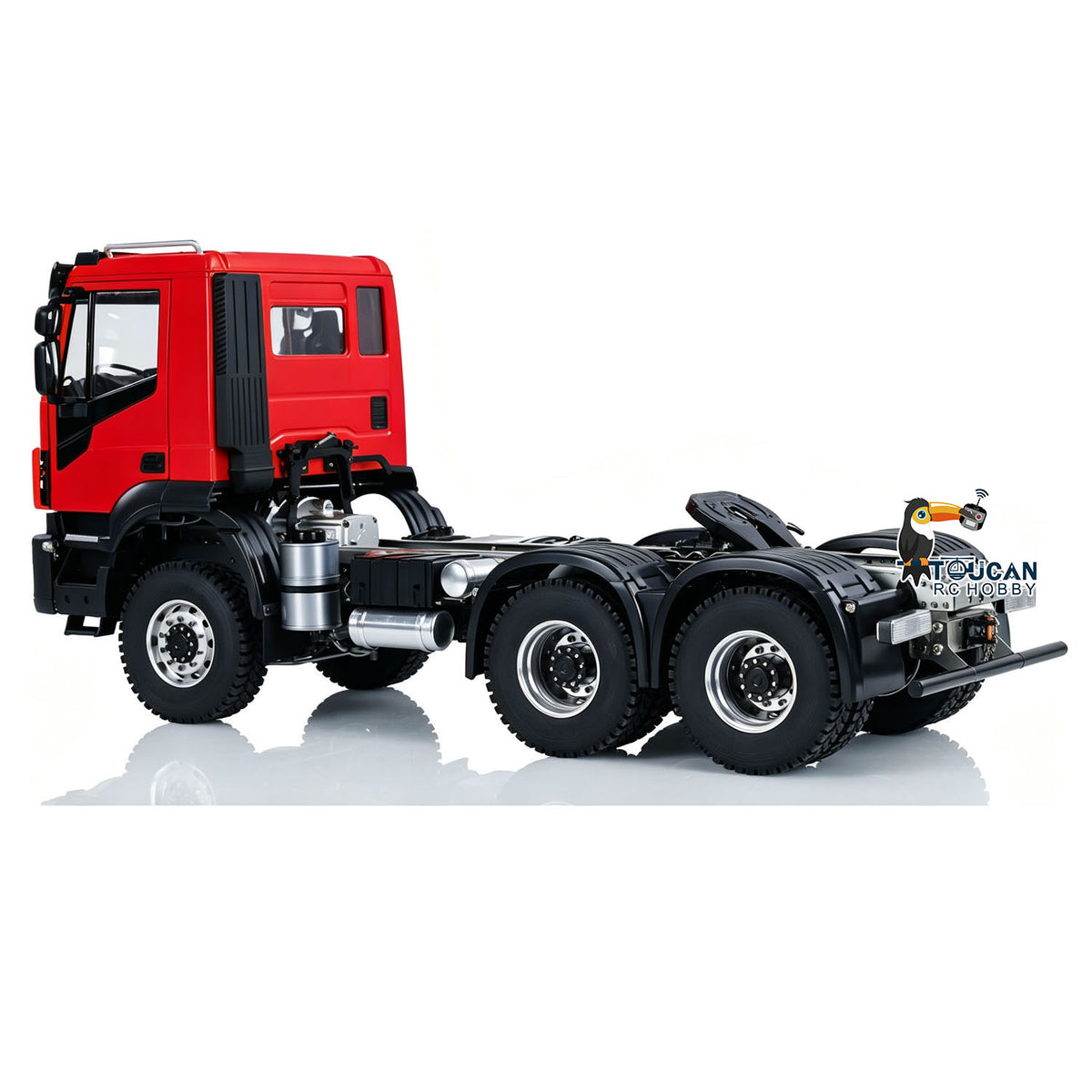 Camion tracteur RC en métal 1/14 6x6 PNP avec boîte de vitesses à 2 vitesses