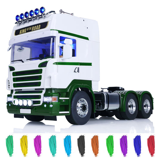 LESU 1:14 Camion tracteur télécommandé à monter soi-même pour modèle de voiture 6x6
