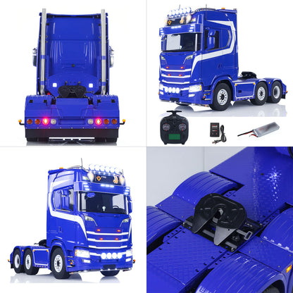 TOUCAN 770S 1/14 RC Tractor Truck 6X6 Metal Chassis Axle Locks 3Speed RTR Smoke Sound Light Unit Cabin Suspension ST8