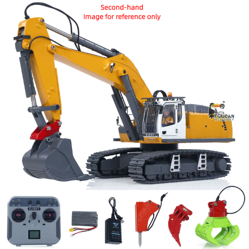 Second Hand Fast Shipping 1/18 Kabolite 5901 100S Electric Lifting RC Excavator Flysky Remote Control Digger Engineering Vehicle Electric Ripper Hammer