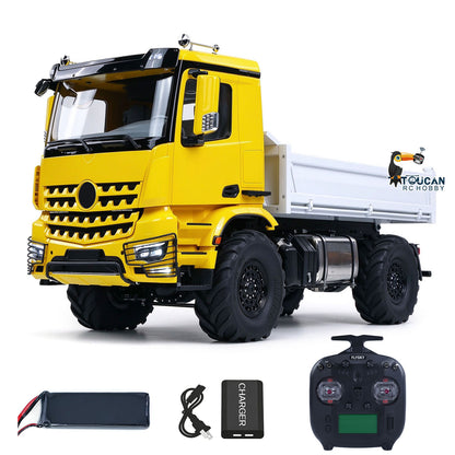 3363 MD 1/14 4x4 Metal Remote Control Hydraulic Dumper 2Speed Gearbox Differential Locks RC Tipper Model ST8 Radio Light Sound