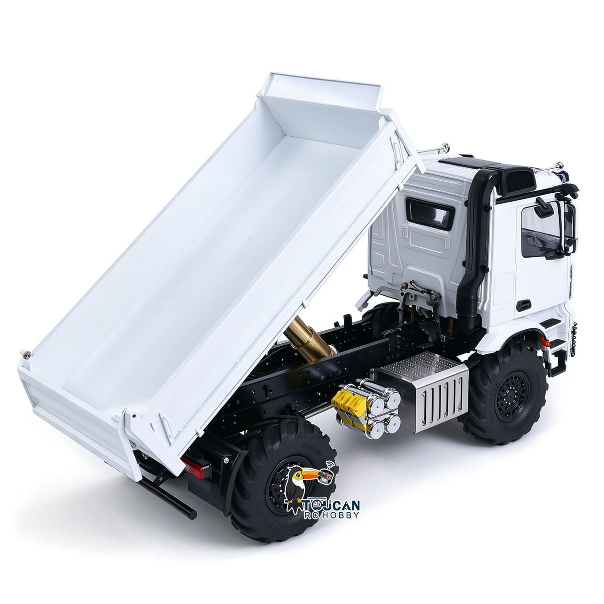 3363 MD 1/14 4x4 Metal Remote Control Hydraulic Dumper 2Speed Gearbox Differential Locks RC Tipper Model ST8 Radio Light Sound