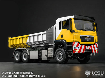 Deposit New Product Pre-order LESU 1/14 Metal 6x6 Roll-Off Dump Truck RC Construction Vehicle