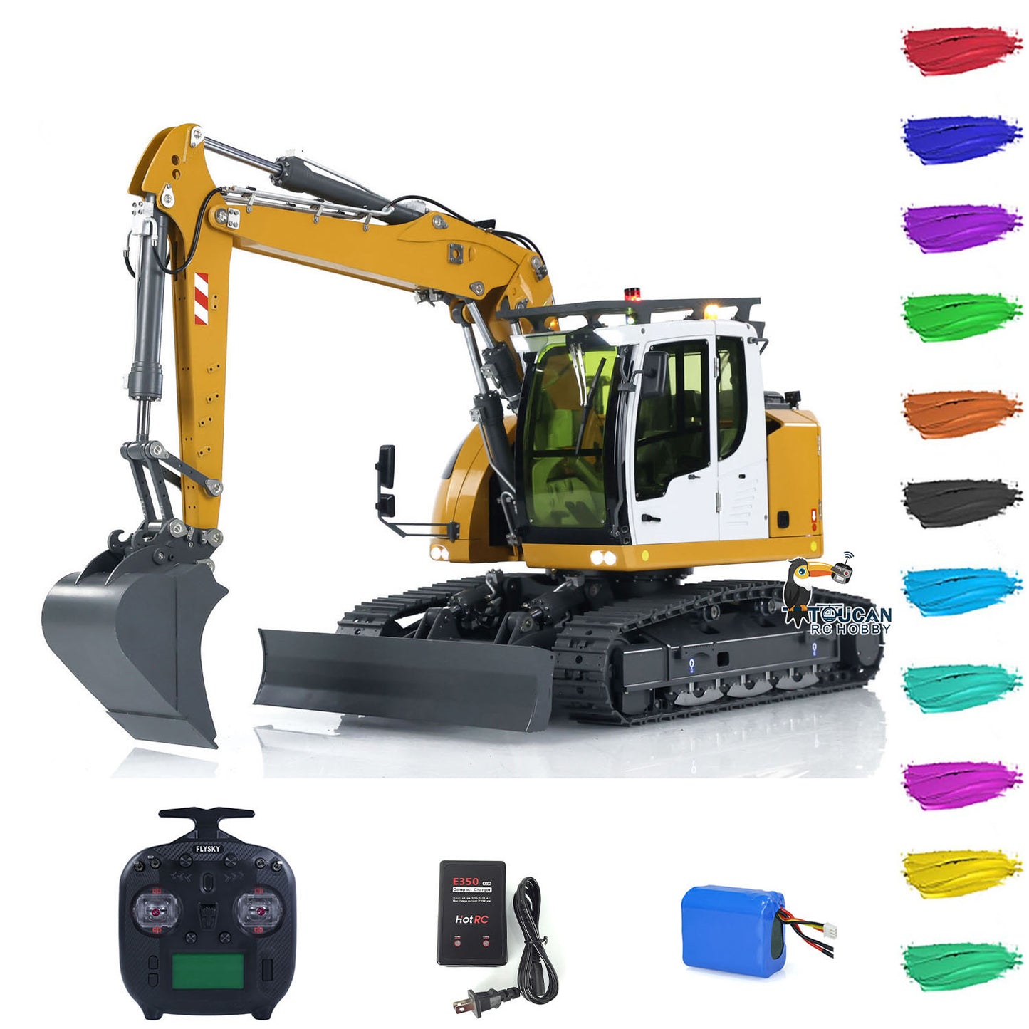 CUT 1/14 Scale 914 5-ways RC Hydraulic Excavator RTR