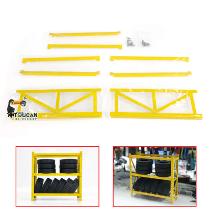 Kabolite Rack for Tyres For 1/14 Loader Dump Trailer Parts