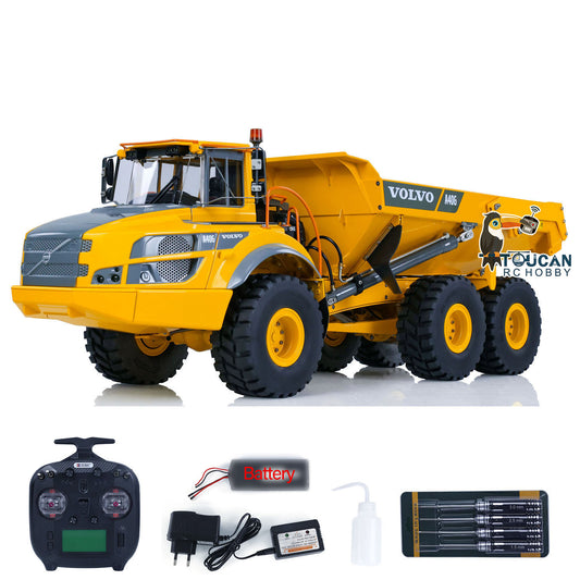 Double E A40G 1/16 RC Hydraulic Articulated Truck Metal RTR Dump Truck Car Model