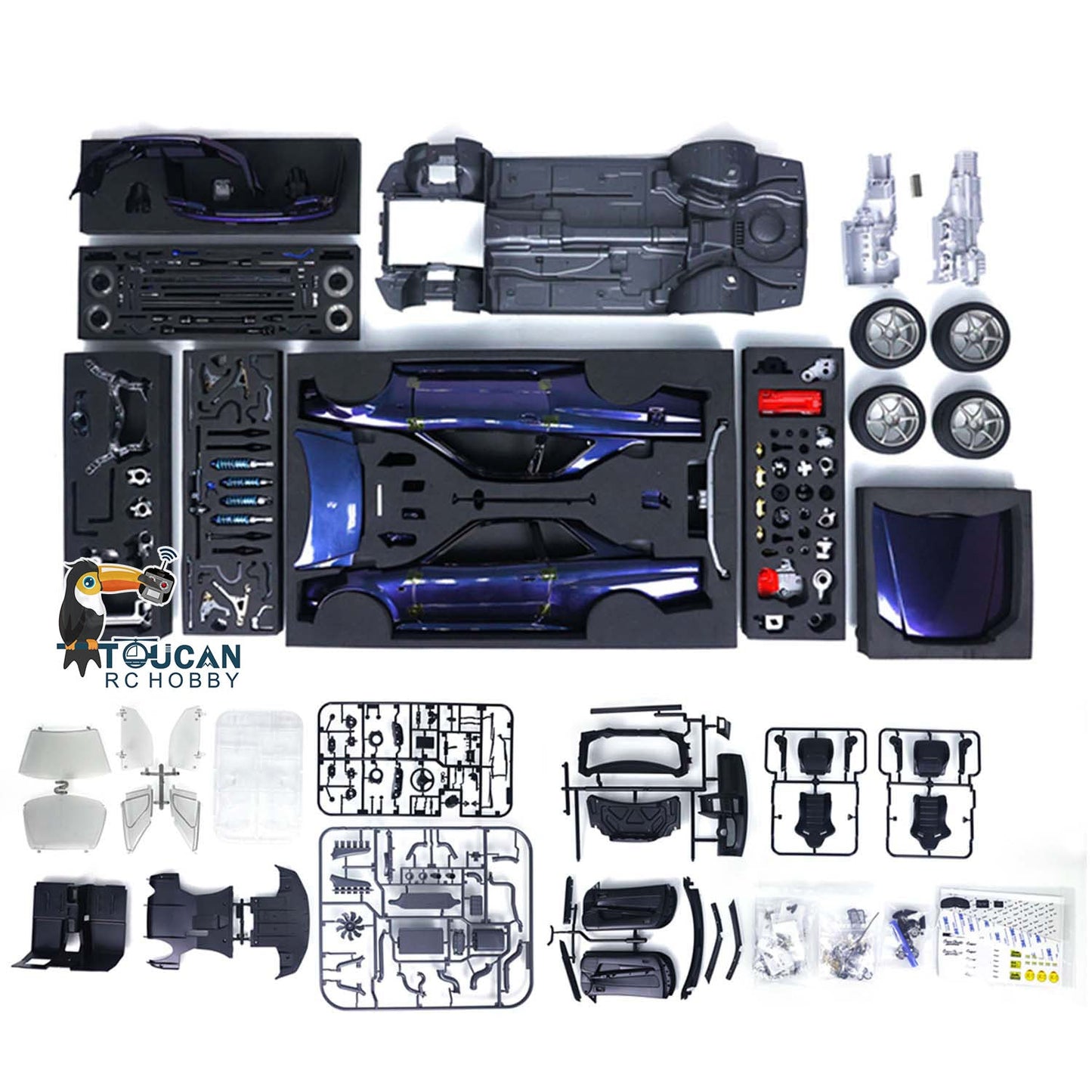 IN STOCK Capo 1/8 Unassembled 4x4 4WD R34 RC Racing Drifting Car for Collection