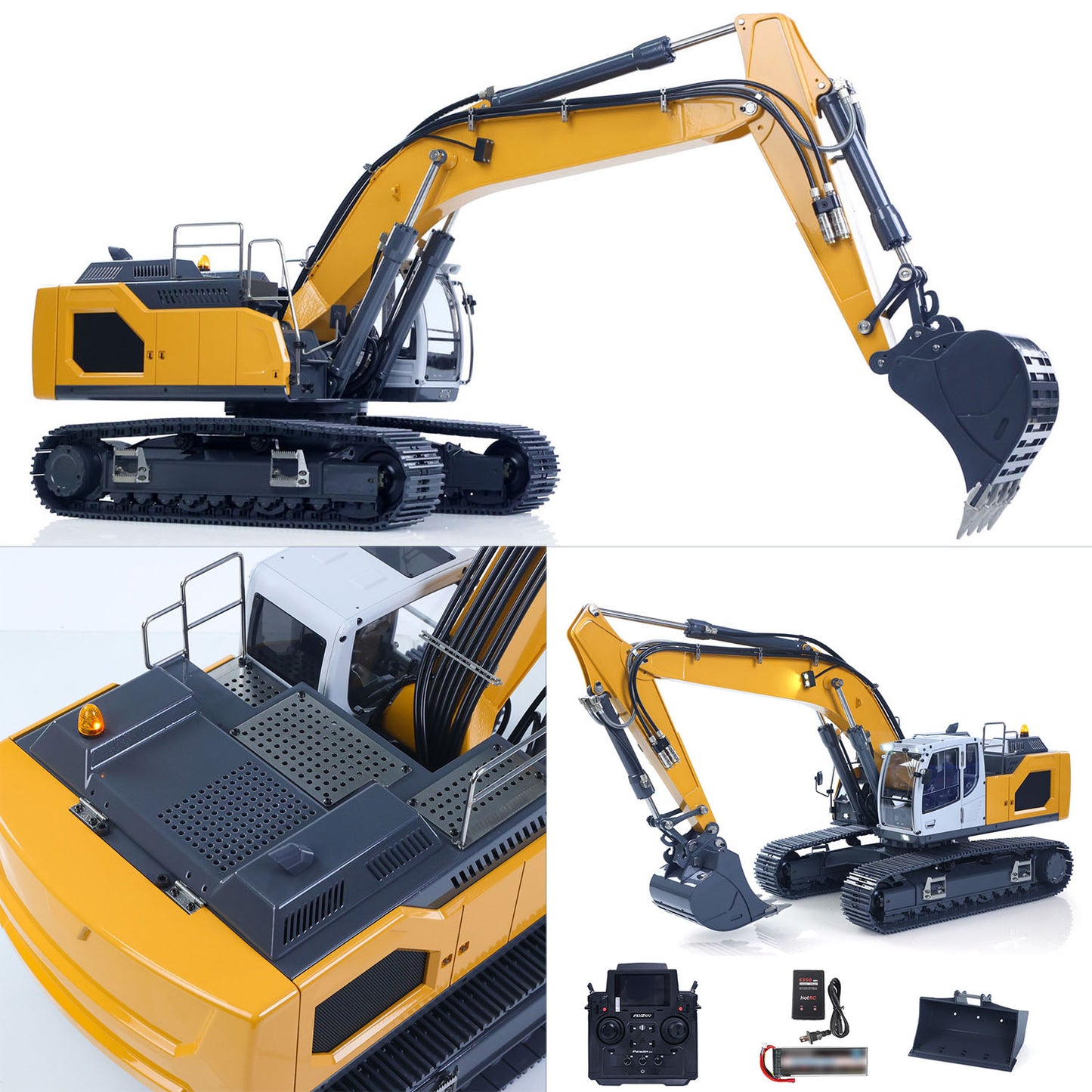 Shipping 1:14 Hydraulic RC Excavator for Remote Control 945 5CH Reversing Valve
