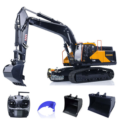 MTM 1/14 EC380 RC 2 Arms PNP Metal Hydraulic Tracked Excavator Digger With Ripper Tiltable Bucket