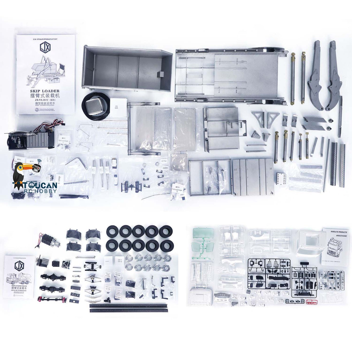 VL18U K3363 1/14 Hydraulische RC Absetzkipper LKW Schwinge Kits