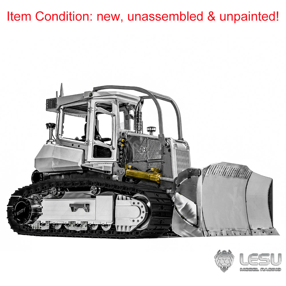 IN STOCK LESU 1:14 RC Hydraulic Bulldozer Aoue 850K Black Track Dozer