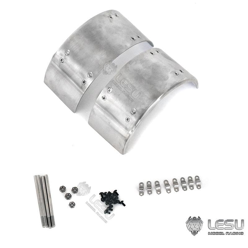 LESU Metal Mudguard for TAMIYA 1/14 DIY RC Tractor Dumper Trailer