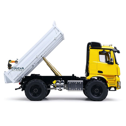 3363 MD 1/14 4x4 Metal Remote Control Hydraulic Dumper 2Speed Gearbox Differential Locks RC Tipper Model ST8 Radio Light Sound