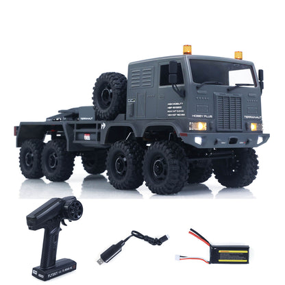 US Stock RTR 1/18 Radio Control Military Truck 8*8 RC Off Road Vehicle 280 Brushed Motor Fifth Wheel Winch Metal Hook All Wheel Steering