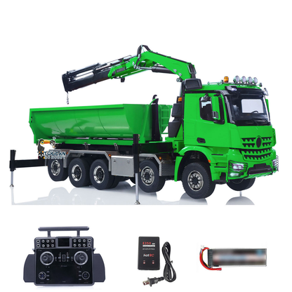 10x10 1/14 RC Hydraulikkran LKW Volldumper RTR XRLite Radio