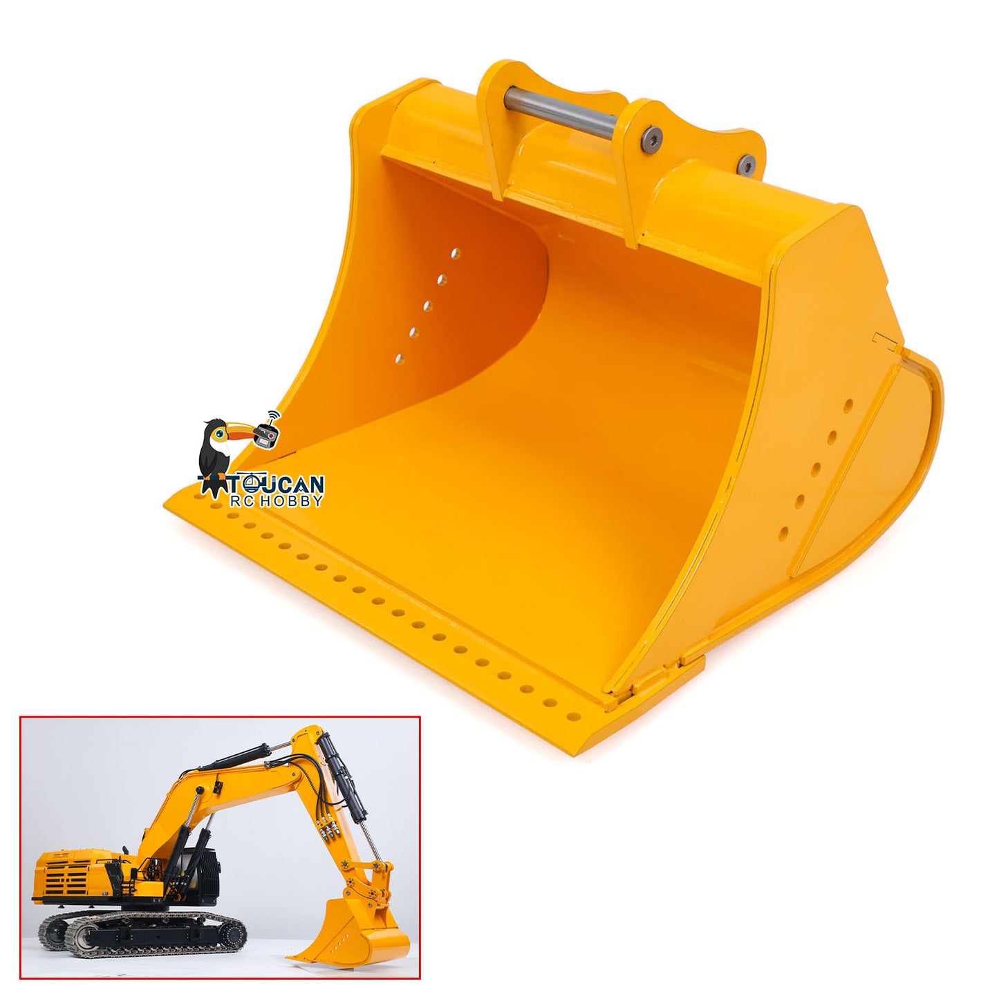 Metal Grading Bucket Ripper for 1/12 Hydraulic Remote Control Tracked Excavator C395 LR976 E650 RC Digger Model Construction Vehicle