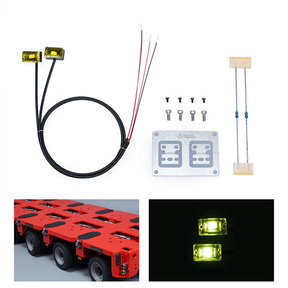 Plastic LED Clearance Lamp Side Marker Light 2.2V-3V for DIY TAMIYA 1:14 RC Tractor Truck Model 3348 FH16 Trailer Vehicle Car