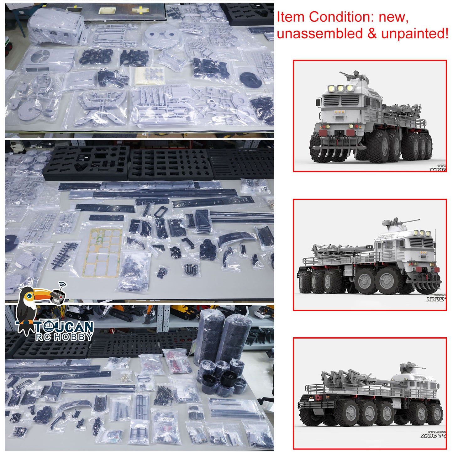 CROSSRC 1/12 10X10 XX10 T-REX RC Militärpanzerfahrzeug-Bausatz