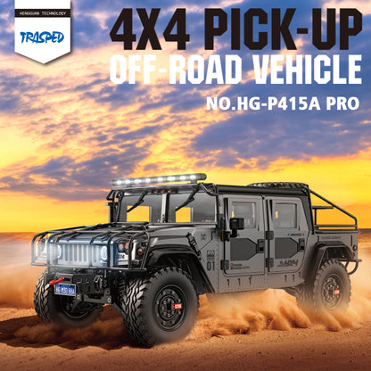 IN STOCK HG P415A Pro 4x4 RC Off-road Vehicle for 1:10 Hummer Pick-up Crawler Sound Light