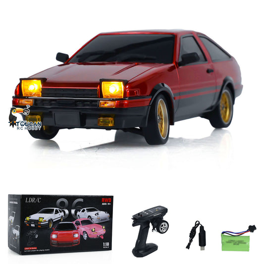 Fast Shipping 1/18 RC Drift Racing Car RWD LDRC LD1801 AE86 Wireless Control Vehicle Gyroscope