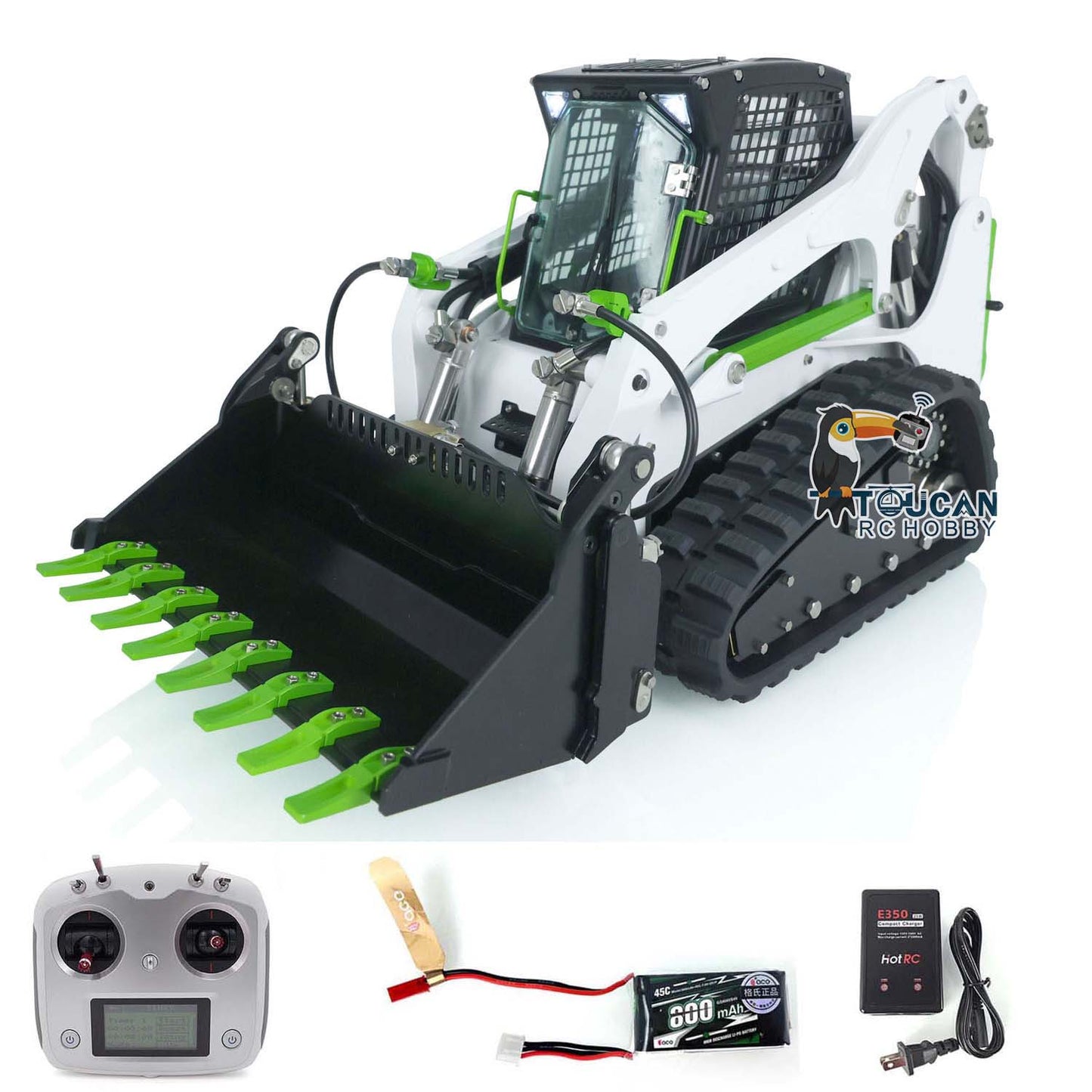 IN STOCK LESU 1/14 Aoue LT5 RC Hydraulic Loader Bobcat Skid-Steer RTR