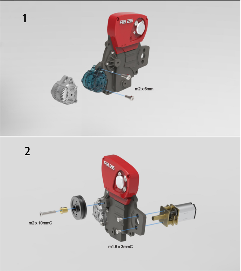 Pédale d'accélérateur et d'embrayage simulée, poulie de courroie, ensemble de direction arrière en aluminium, barre de tour en métal, contrôleur de treuil pour CAPO 1/8 R34