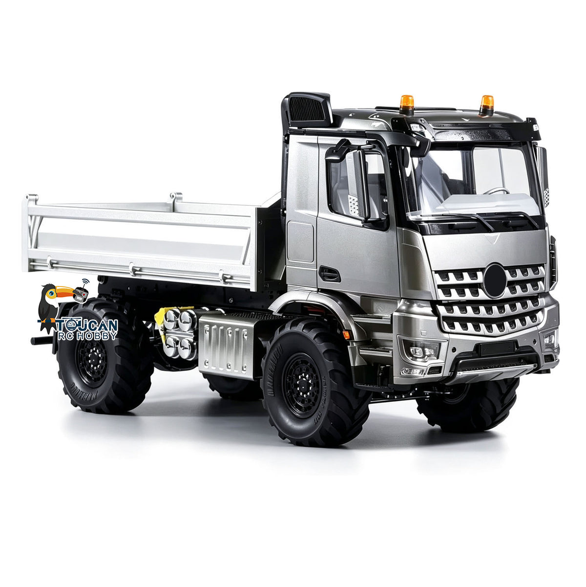3363 MD 1/14 4x4 Metal Remote Control Hydraulic Dumper 2Speed Gearbox Differential Locks RC Tipper Model ST8 Radio Light Sound