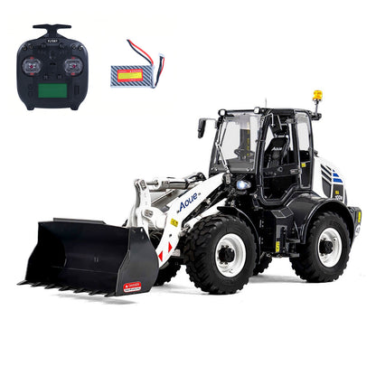 LESU Aoue-WA100M-8 1/14 Metal 4X4 RC Hydraulic Loader A0021 RTR with FlySky ST8 Radio Controller Brushless Motor 3+1CH Valve Light Sound