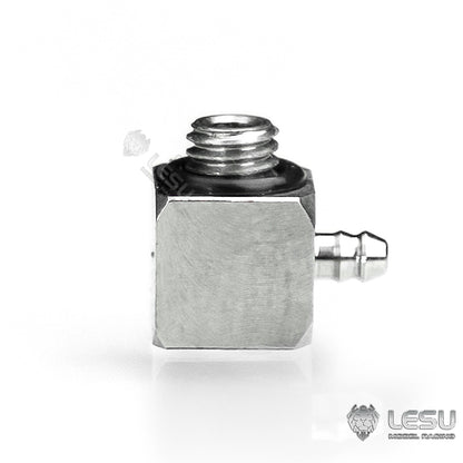 Buse droite LESU M3 en acier inoxydable pour tuyau d'huile hydraulique 2x1 mm pour camions RC