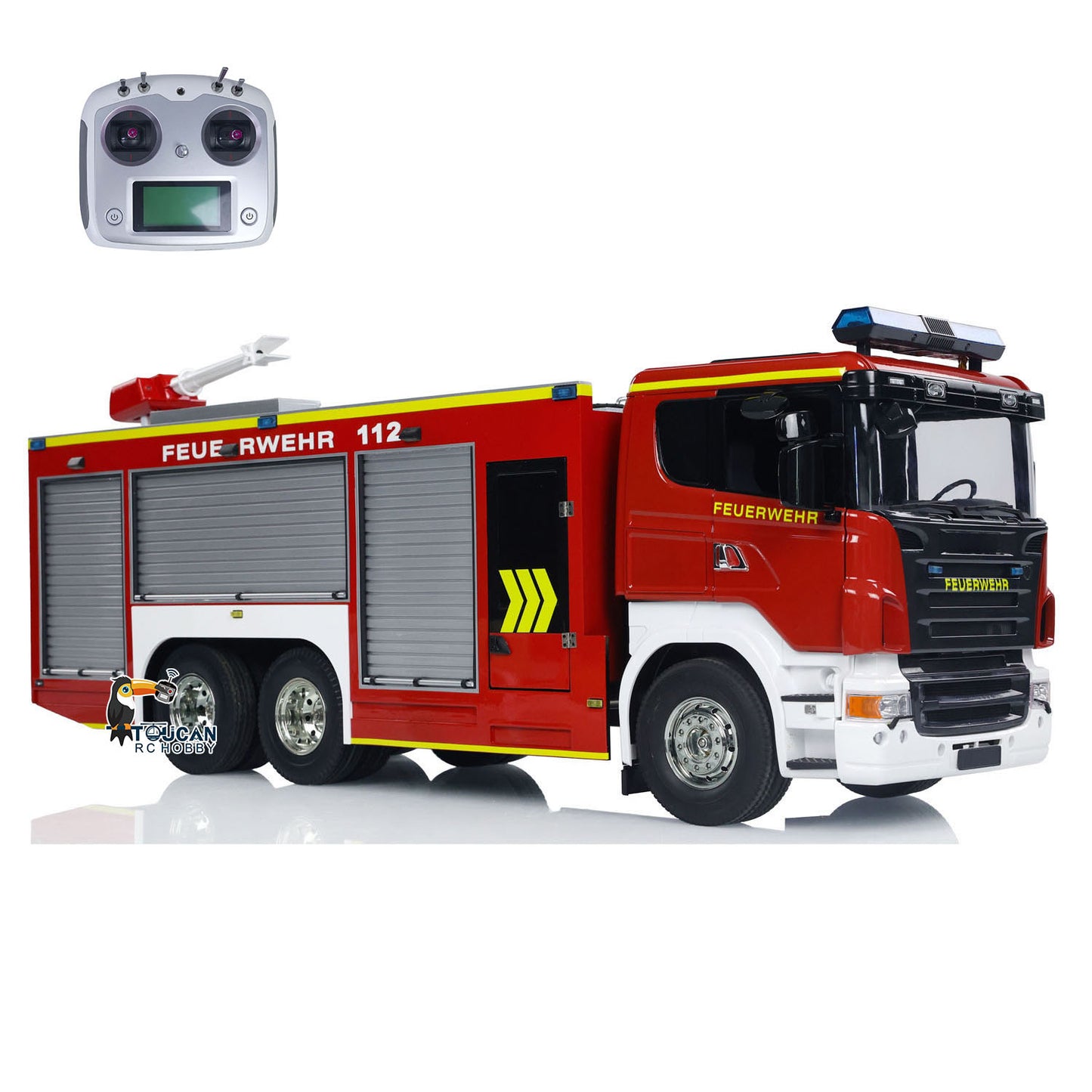 1/14 6x4 RC Fire Fighting Truck Fire Vehicles Model Germany Version Lights Sounds