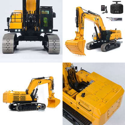 Heavy Machine 1/14 RC Hydraulic Excavator 395F Metal Digger RTR Model Car 1.0L Dual Pump Frsky X14 Radio Battery