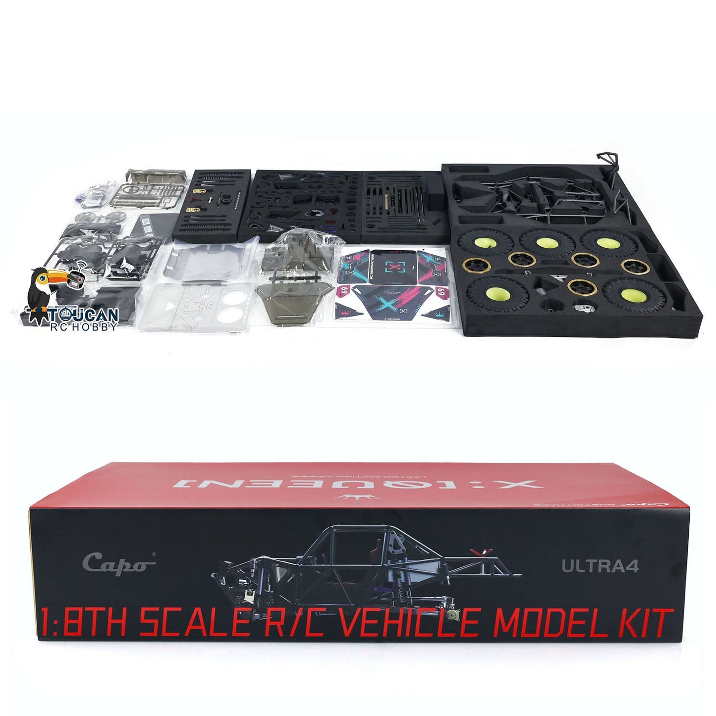 IN STOCK Capo 1/8 RC Crawler Car U4 CD1582X Remote Control Racing Vehicles KIT