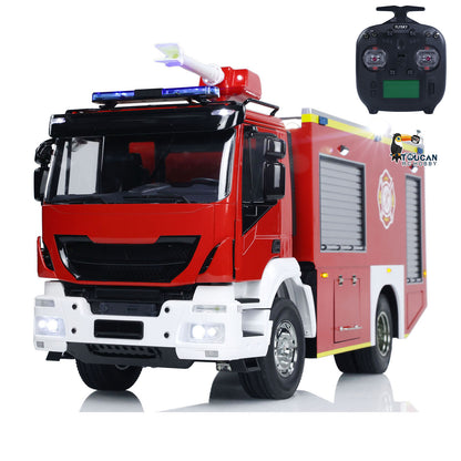 RC Fire Truck Rescue Fire 4x2 Vehicle 1:14 Light Sound 2-Speed Transmission
