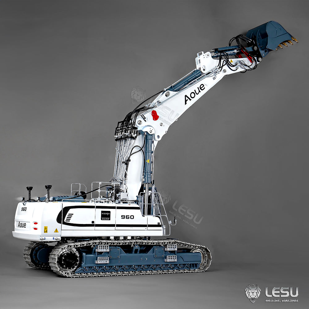 Heavy Machine 1/14 RC Full Hydraulic Excavator LESU LR960 Construction Digger