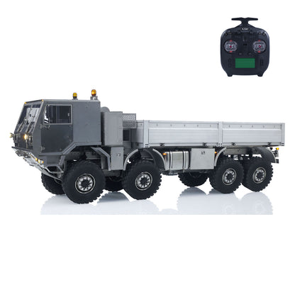 T815 3Speed 1/14 RC Off Road Military Truck Metal Body Remote Control 8*8 Transport Vehicle Flysky ST8 Radio Light Sound