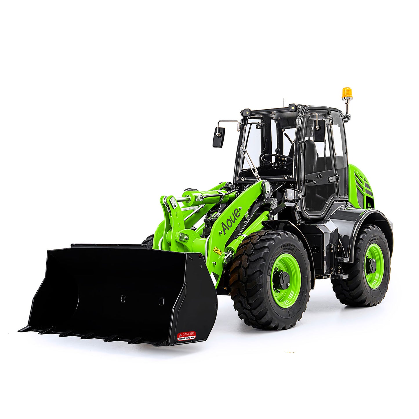 LESU Metal 1/14 Remote Control Hydraulic Loader Aoue WA100M-8 RTR 4CH Valve RC Engineering Vehicle Quick Coupler Lights Sounds