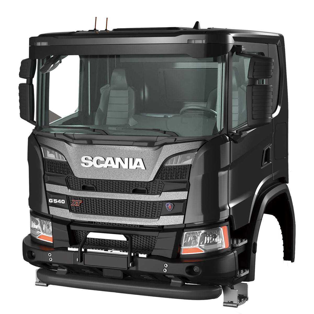 DoubleE Scania G540 Painted Plastic Cabin S023-002 Light System for 1/14 RC Hydraulic Dumper Truck DIY Tipper Model