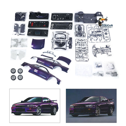 Capo 1/8 Unmontiertes 4x4 4WD R34 RC-Renn- und Driftauto zum Sammeln
