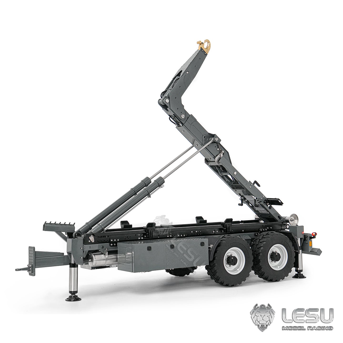 Deposit New Product Pre-order LESU 1/14 Metal Full Dump Semi Trailer RC Construction Vehicle