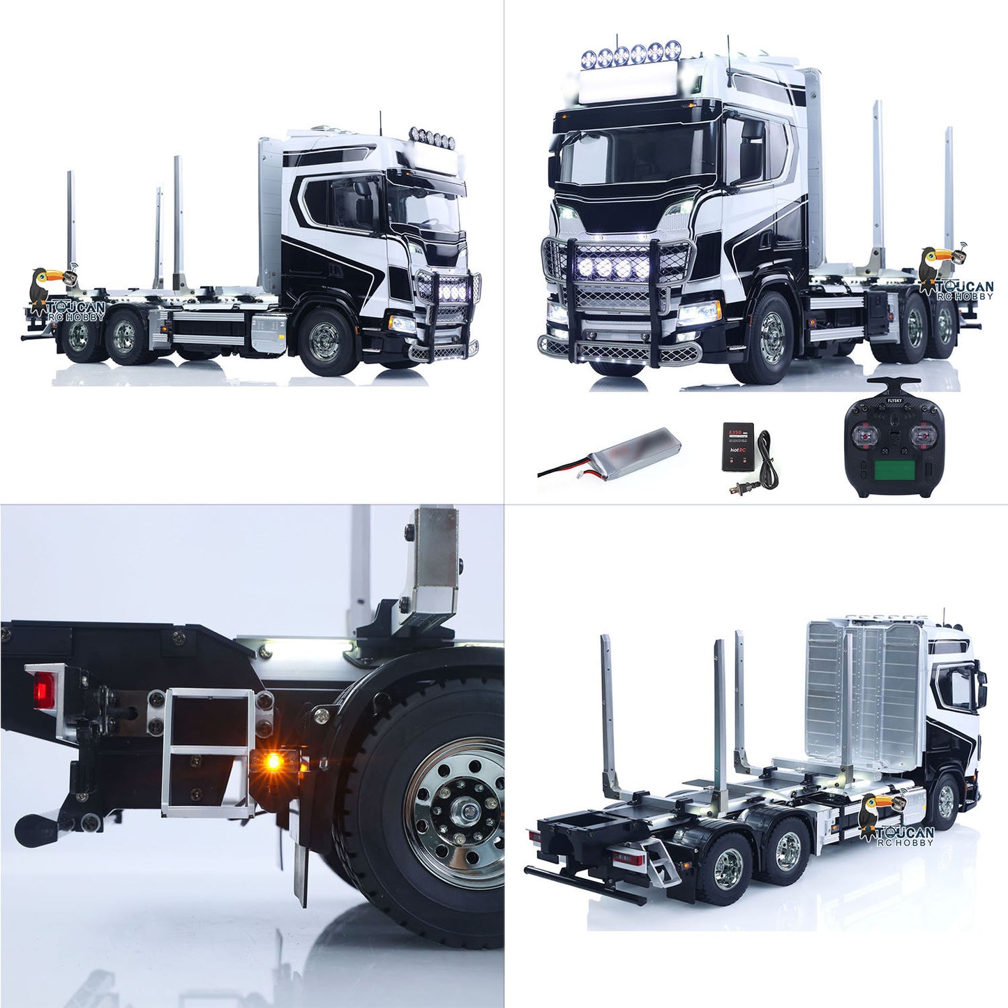 TAMIYA SC770S 56360 6x4 1/14 RC Timber Truck RTR 3Speed Vehicles Smoke Light Sound ST8 Radio Battery